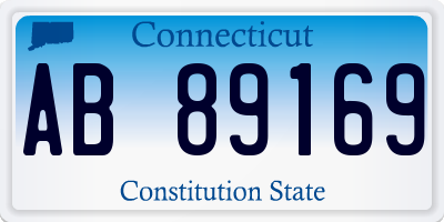 CT license plate AB89169