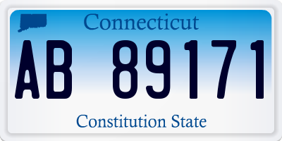 CT license plate AB89171