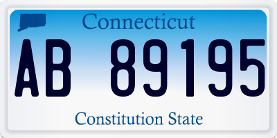 CT license plate AB89195