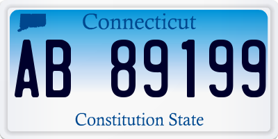 CT license plate AB89199