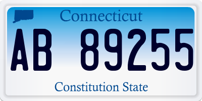 CT license plate AB89255