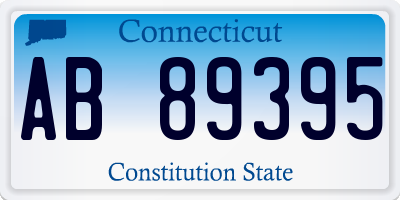 CT license plate AB89395