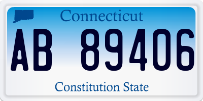 CT license plate AB89406