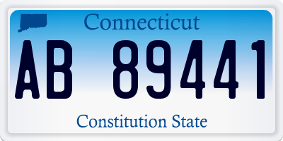 CT license plate AB89441