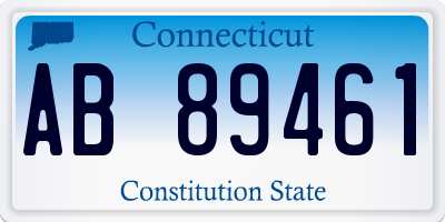 CT license plate AB89461