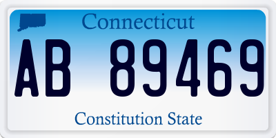 CT license plate AB89469