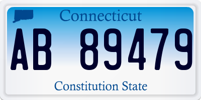 CT license plate AB89479