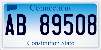 CT license plate AB89508