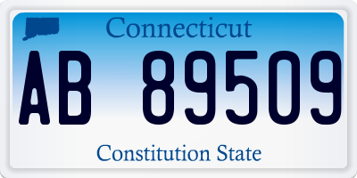 CT license plate AB89509