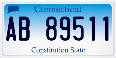 CT license plate AB89511