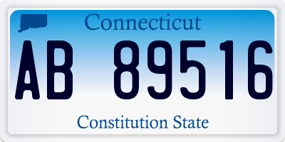 CT license plate AB89516