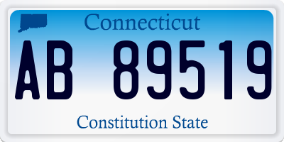 CT license plate AB89519