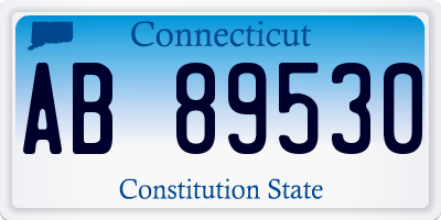 CT license plate AB89530