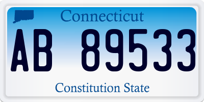 CT license plate AB89533
