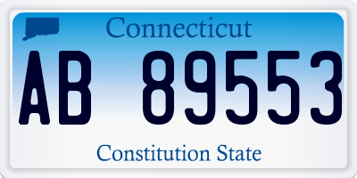 CT license plate AB89553