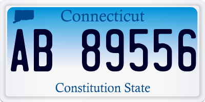 CT license plate AB89556