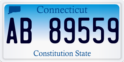 CT license plate AB89559