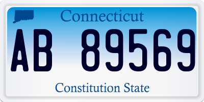 CT license plate AB89569