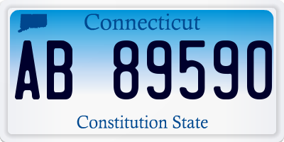 CT license plate AB89590