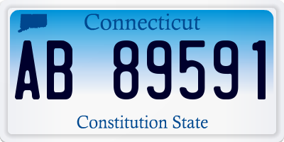 CT license plate AB89591