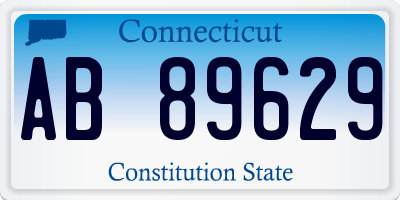 CT license plate AB89629