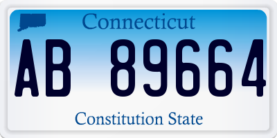 CT license plate AB89664