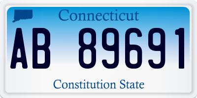 CT license plate AB89691