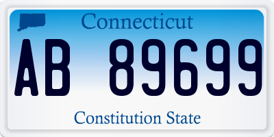 CT license plate AB89699