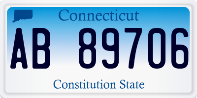 CT license plate AB89706