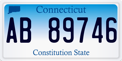 CT license plate AB89746