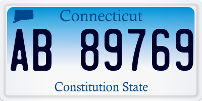 CT license plate AB89769