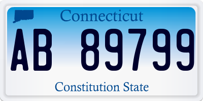 CT license plate AB89799