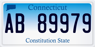 CT license plate AB89979