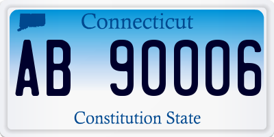 CT license plate AB90006