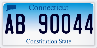 CT license plate AB90044