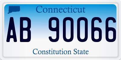 CT license plate AB90066