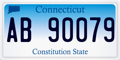 CT license plate AB90079