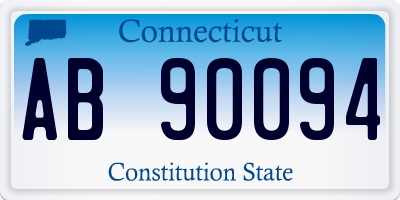 CT license plate AB90094