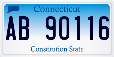 CT license plate AB90116