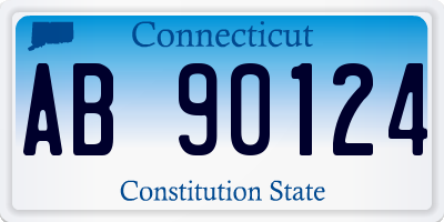 CT license plate AB90124