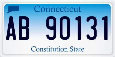 CT license plate AB90131