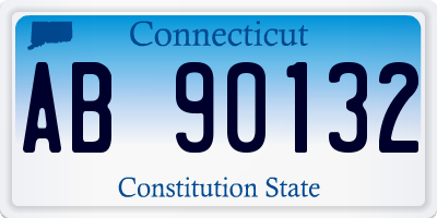 CT license plate AB90132