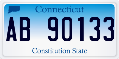 CT license plate AB90133