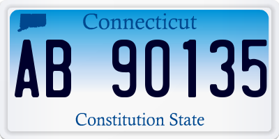 CT license plate AB90135