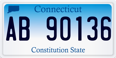 CT license plate AB90136