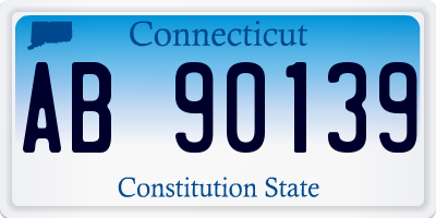 CT license plate AB90139