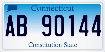 CT license plate AB90144