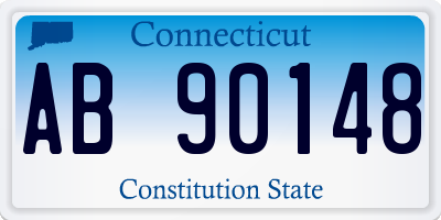 CT license plate AB90148