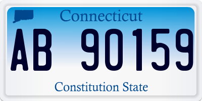 CT license plate AB90159