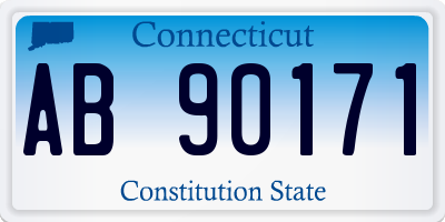 CT license plate AB90171